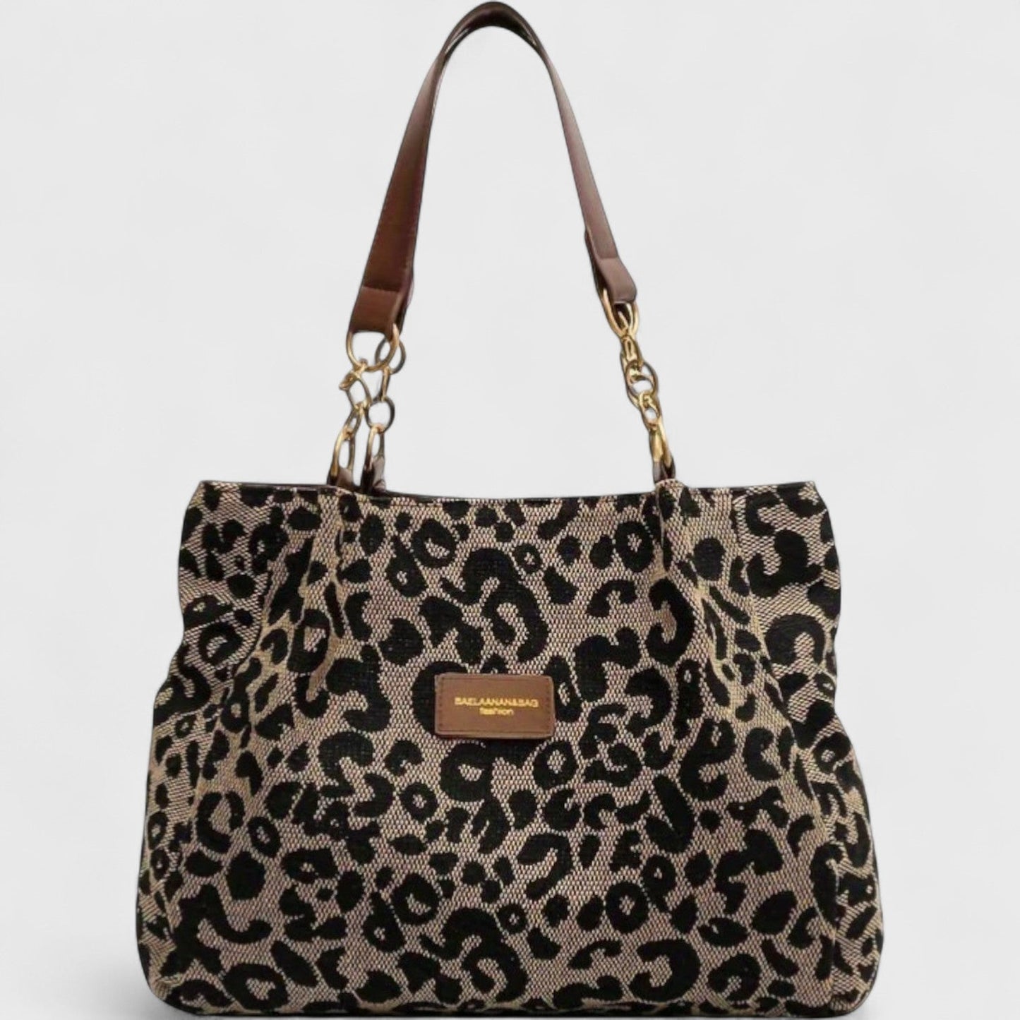 Valérie | Large Bag with Elegant Leopard print